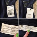 Mango  MNG Bateau Neckline Bow Accent Shift Dress Photo 4