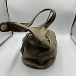 Brighton Vntg Rare  Gold Buckle Leather Hobo Handbag Purse Photo 6
