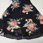 LPA  Button Up Midi Dress in Midnight Roses XS Photo 11