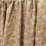 Storia Puff Sleeve Mini Babydoll Dress Tan Floral Textured Square Neck Sz Small Photo 7