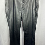 NYDJ Women’s Faux Leather  Black Pants Size 16W Photo 0