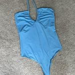 Abercrombie & Fitch Blue Halter Neck Bodysuit Photo 0