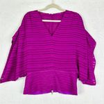 Anna Cate Batwing Top Size Small Fuschia Pink V Photo 0