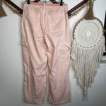 American Eagle Peach Pink Dreamy Drape Stretch Hi Rise Cargo Pants Photo 4