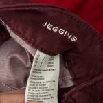 American Eagle Women Red Burgundy Jegging Jean 360 size 0 super stretch Photo 8