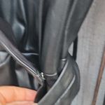 ZARA  Black Faux Leather Wrap Mini Dress Photo 3