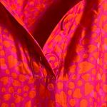 Tara Jarmon Rozenn Pink Heart Collared Shirt Short Sleeve Midi Dress Size 10 Photo 14