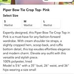 These Three Boutique Piper Bow Tie Crop Top Photo 4