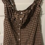 SheIn Plaid Puff Sleeve Mini Dress Photo 0