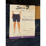 Seven7 Seven Relaxed Bermuda Denim Shorts Size 16 Medium Wash Photo 2