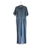 Trovata Audra Jumpsuit vintage Indigo Sz M Lagenlook Boho Chic Chore Minimalist Blue Size M Photo 2
