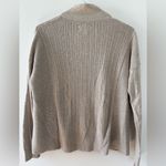 Abercrombie & Fitch Vintage Zip Cardigan Sweater Womens XS Beige Oversized Y2K Photo 1