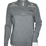 Vineyard Vines  Shirt Womens Small Gray White Shep‎ Embroidered Fair Isle Preppy Photo 0