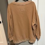 Aerie  Tan V-Neck Sweatshirt Photo 2