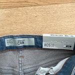 Topshop  - Cain High Waist Skinny Ripped Jeans in Blue Photo 1