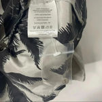 Baum Und Pferdgarten Palm Tree Print 100% Silk Elastic Waist Floral Blouse Sz 36 Gray Photo 7