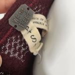 We The Free  Wine Laguna thermal cranberry with thumb holes oversize small v neck Photo 8