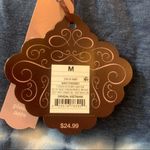 Knox Rose NWT Blue Dye Print Balloon Sleeve Sweatshirt size M Photo 3