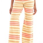 Scotch & Soda  NEW Orange Yellow Pink Stripe Flare Knit Crochet Pants - XL Photo 11