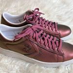 Converse Rare Leather LP Ox Sneakers 558031 Woman’s Size 9 but Run Big Metallic Photo 0