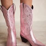 Jeffrey Campbell Dagget Pink Metallic Cowboy Boots Photo 1