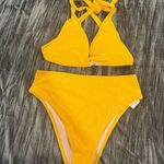 Vibrant Yellow Bikini Set Top 36C Bottoms M by shade shore Size undefined Photo 0