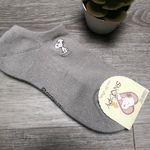 snoopy peanuts embroidered gray ankle socks Photo 0