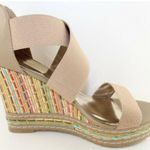 Charles David  Letti Camel Strappy Wedge Sandals 10 Photo 4