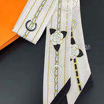 Designer Patterned Silk Scarf Tie Photo 0