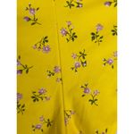 Aerie Women's Beaded Self Tie Ruffle Front Yellow Floral Prints Swimwear Bottom Photo 4