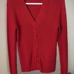 Ralph Lauren Lauren  Black Label Sweater Cable Knit Large Long Sleeves Stretch Photo 0