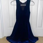 Aqua Dresses AQUA Velvet Blue Dress In Excellent Used Condition  Photo 0