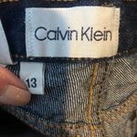 Calvin Klein  vintage mom style dark denim blue jeans tapered leg made in USA XS Photo 6