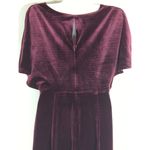 Anthropologie Greylin  Luna Velvet Wide Leg Jumpsuit  Red Holiday Women's Small‎ Photo 5