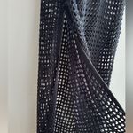 Black Crochet Beach Coverup, Maxi Dress, Size Medium/Large Photo 4
