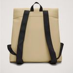 NWT Rain MSN Bag Signature Water Proof Backpack PU Fabric Color: Sand Photo 2
