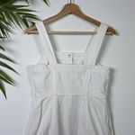 Madewell  Denim Square-Neck Sleeveless Mini Dress in Tile White Photo 7