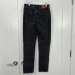 Madewell Size 25 Black Perfect Vintage Jeans Straight Tapered 90s Mom Jeans Photo 2