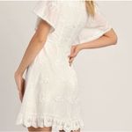 Lulu's Mallorca White Floral Embroidered Lace Sweetheart Neckline Dress XL Photo 2