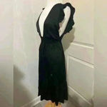 Revolve x Stillwater Silk Cupro Silky Jessie Black Dress Midi Satin Medium $289 Photo 5