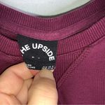 The Upside 6 Burgundy‎ “wolf” Sweatshirt CP0344 Photo 2