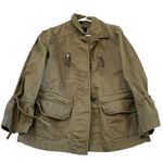 ALLSAINTS  Women’s Amira Utility Jacket Size Large Olive Photo 8
