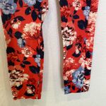 GAP Factory Slim City Cropped Floral Pants Zipper Button Closure EUC Sz 4R Pink Photo 2