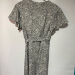 Club Monaco  Geovanna Wrap Dress 6 Mini Leopard Print Flutter Sleeve Suze… Photo 11
