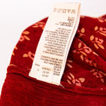 Free People Roma Micro Floral Flower Print Pattern Chiffon Smocked Blouse Shirt  Photo 2