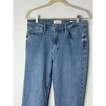 Frame  Le High Flare Jeans Size 31 High Rise Light Wash Stretch Denim Photo 6