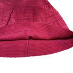 Dniina Red Textured Pleated Mini Skirt Party Cocktail Going Out Size M Size M Photo 2