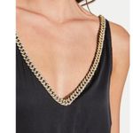 Generation Love NWT Madrid Crystal Chain Tank in Black size Small $198 Photo 3