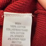 Converse Red Off-Shoulder Knit Sweater Festive Classic Winter Style M Photo 4