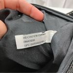 Black Woven Beige Stripe Summer Shoulder Bag Zip Pocket Photo 6